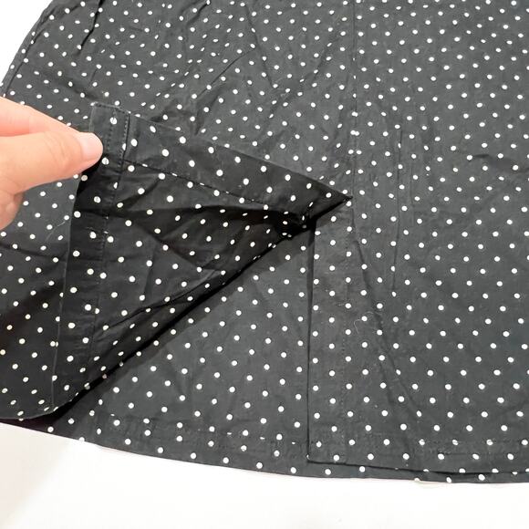 Vans Cherry Strapless Dress Junior Small Black White Polka Dot Flare Midi New - Picture 6 of 9